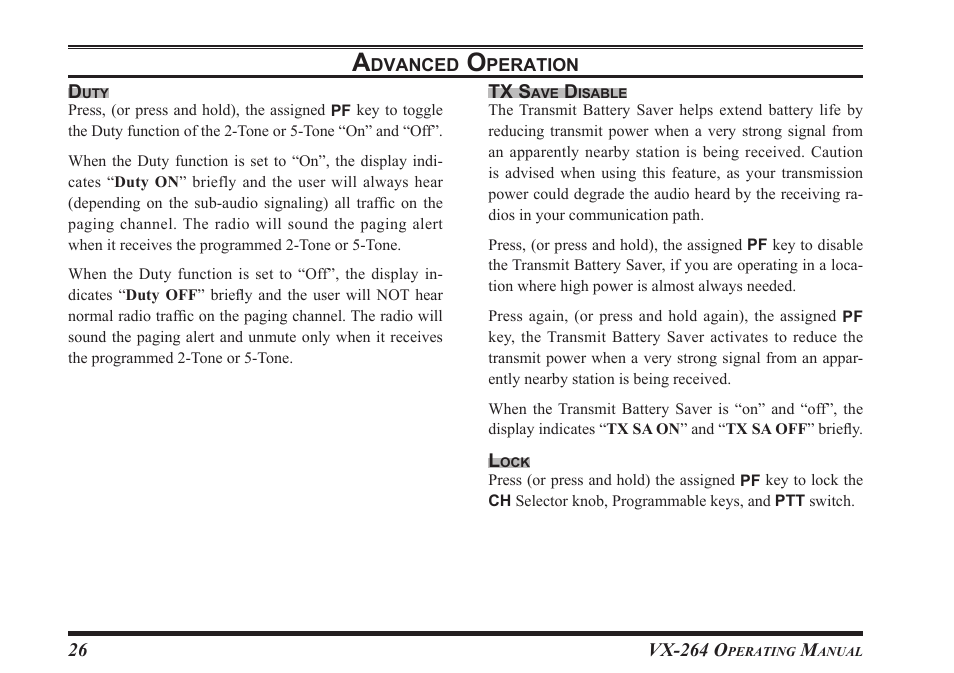 Vertex Standard VX-264 User Manual | Page 28 / 32