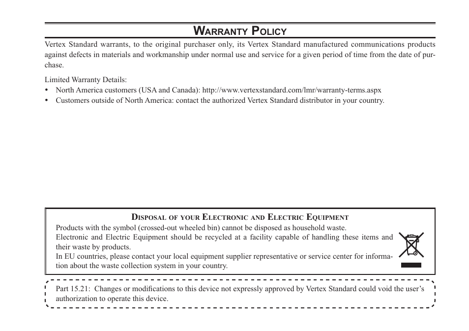 Vertex Standard VX-264 User Manual | Page 31 / 32