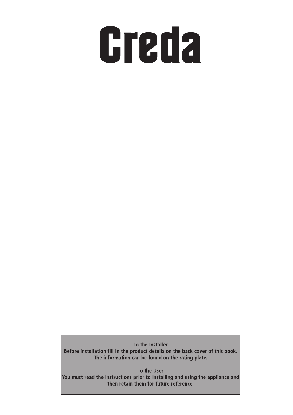 Creda S077E User Manual | 16 pages