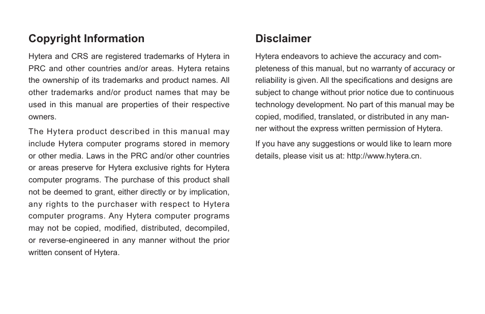 Hytera TC-580 User Manual | Page 4 / 48