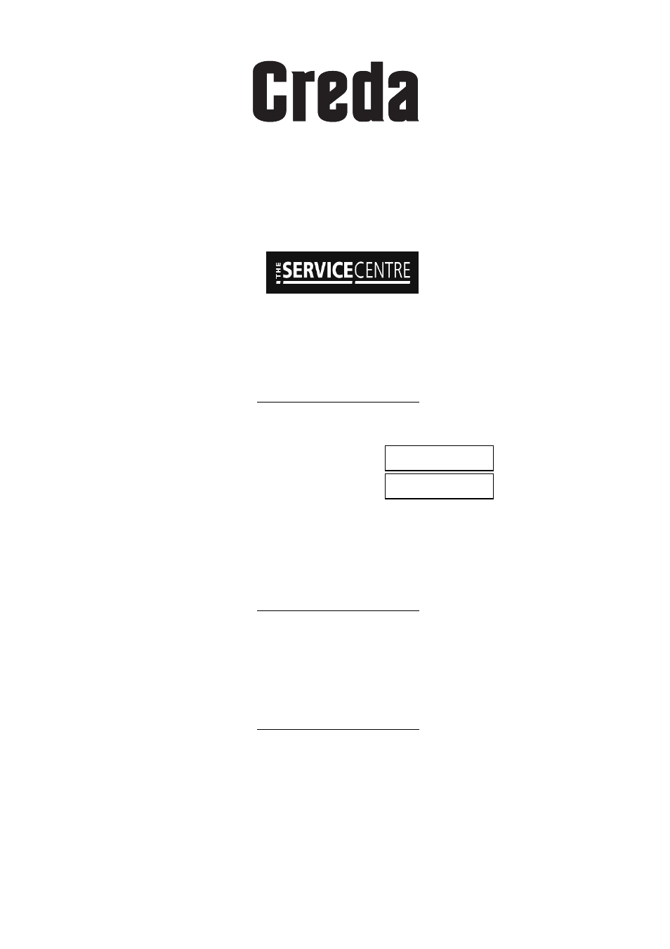 Key contacts, After sales service | Creda S860G User Manual | Page 16 / 16
