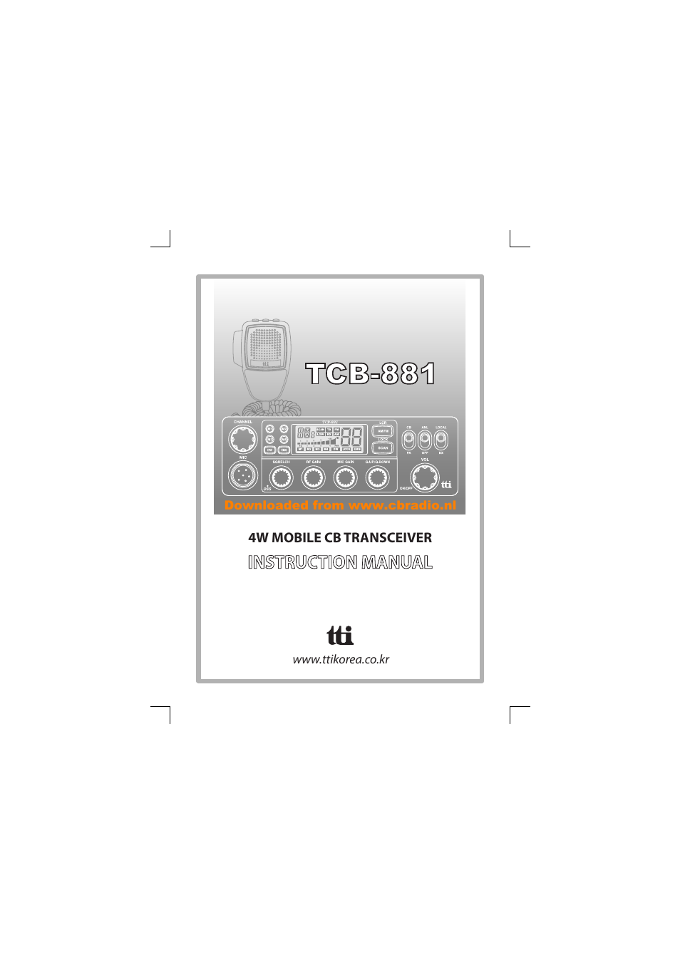 TTI TCB-881 User Manual | 132 pages