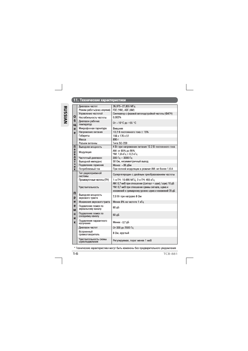 TTI TCB-881 User Manual | Page 110 / 132