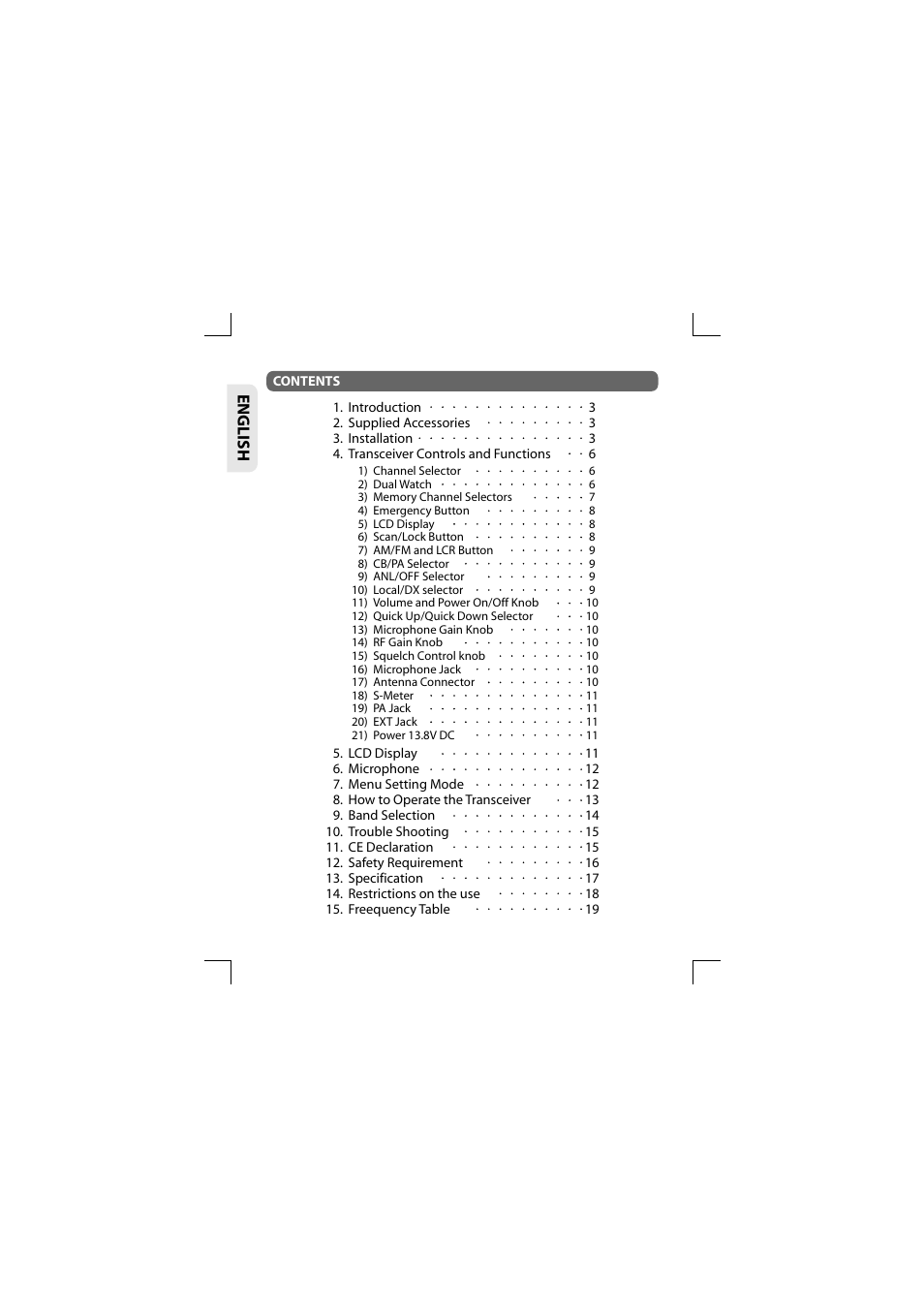 English | TTI TCB-881 User Manual | Page 2 / 132