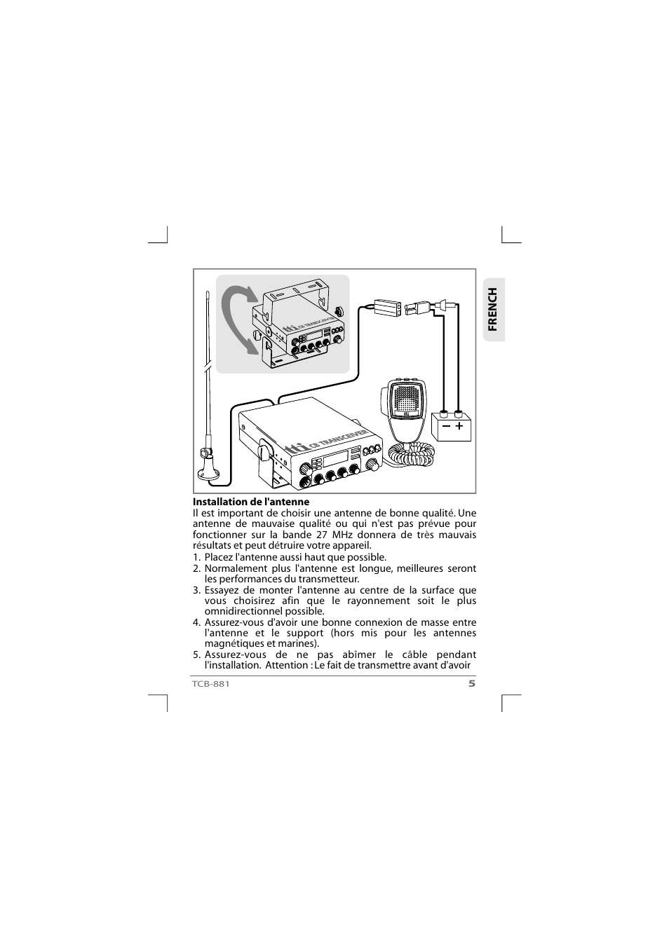 TTI TCB-881 User Manual | Page 25 / 132