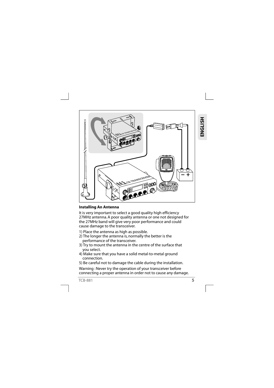 TTI TCB-881 User Manual | Page 5 / 132