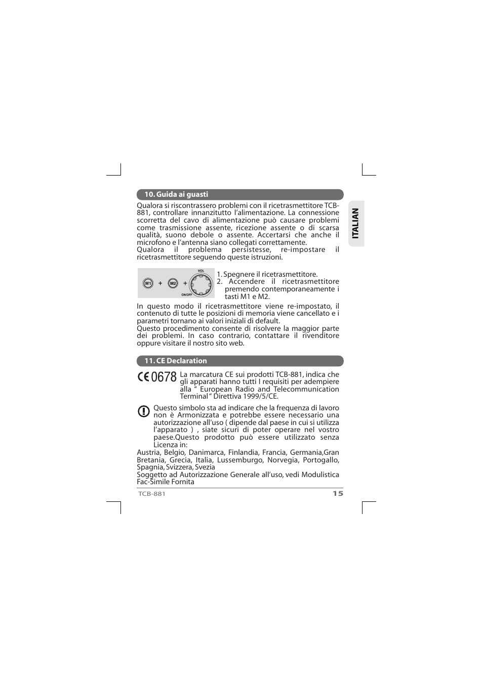TTI TCB-881 User Manual | Page 51 / 132