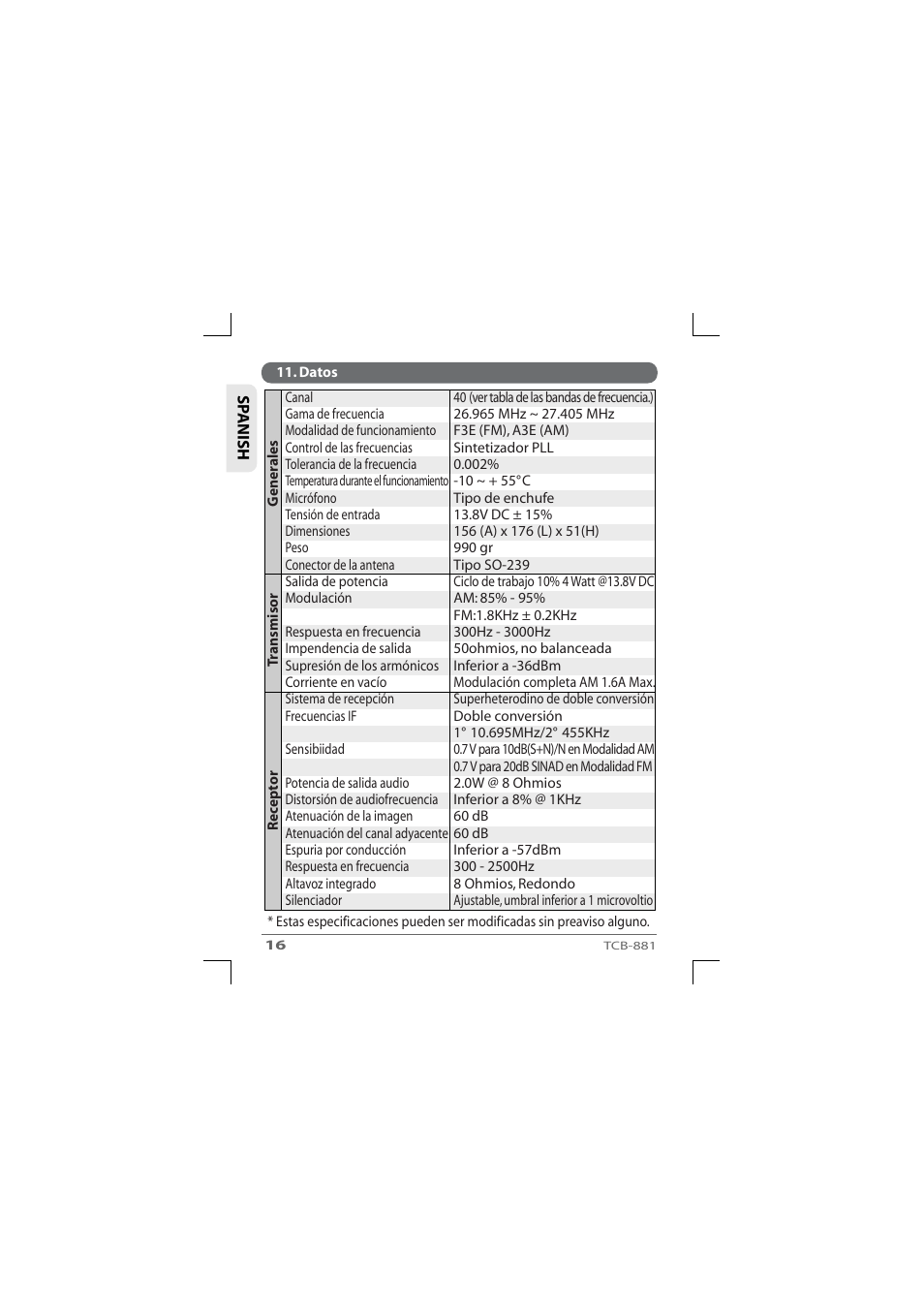 TTI TCB-881 User Manual | Page 72 / 132