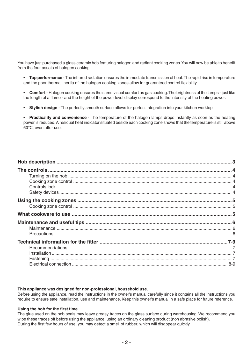 Creda S930E User Manual | Page 2 / 12