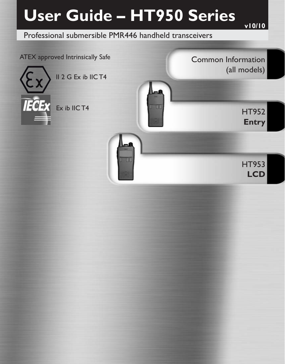 Entel HT952 ATEX PMR User Manual | 29 pages