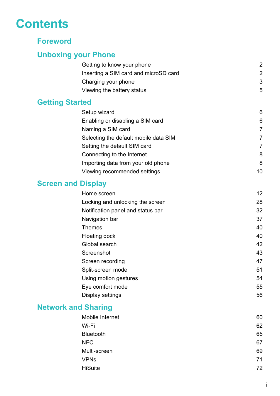 Huawei Mate 9 User Manual | Page 2 / 205