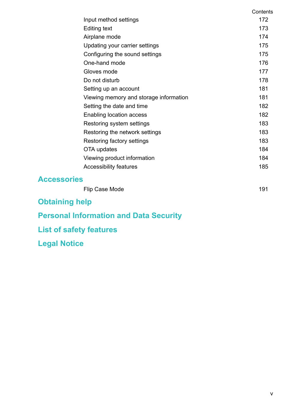 Accessories | Huawei Mate 9 User Manual | Page 6 / 205