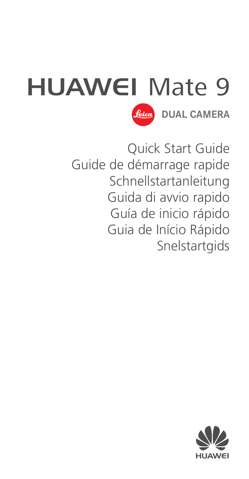 Huawei Mate 9 User Manual | 100 pages