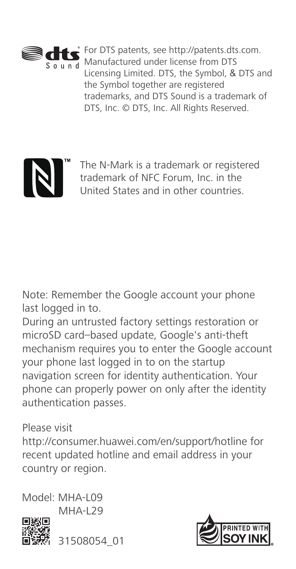 Huawei Mate 9 User Manual | Page 100 / 100