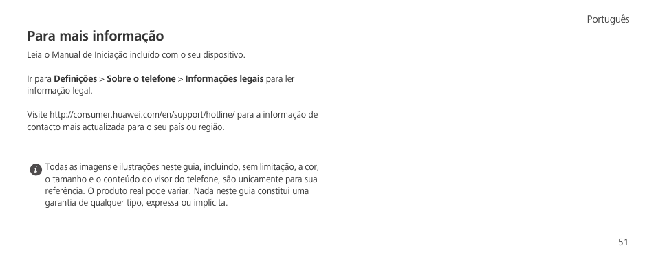 Para mais informação | Huawei P8 Lite User Manual | Page 55 / 96