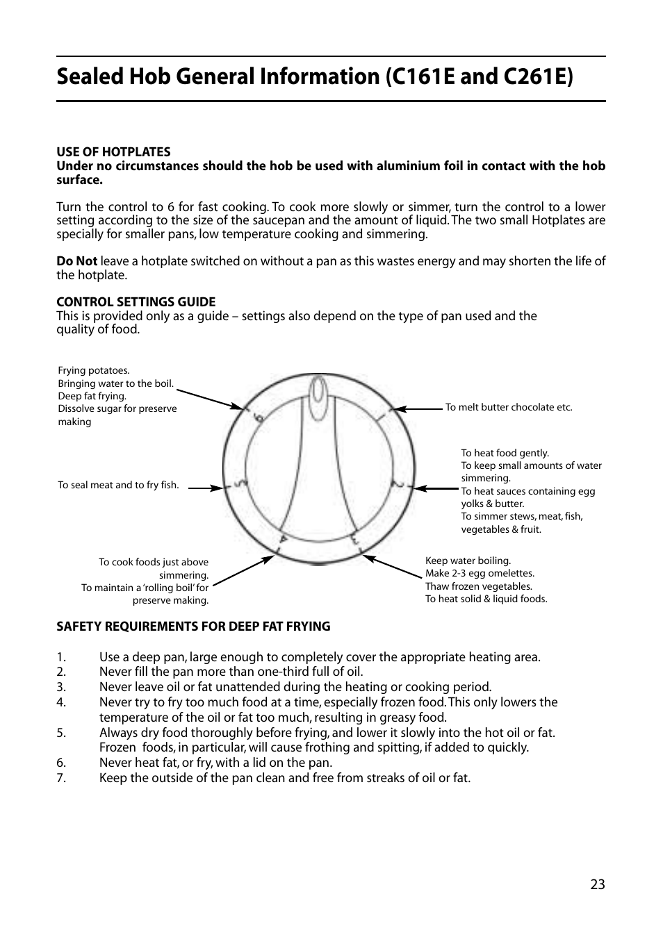 Creda C365E User Manual | Page 23 / 52