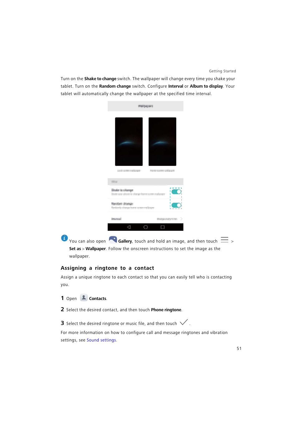 Assigning a ringtone to a contact | Huawei P9 Lite User Manual | Page 58 / 204