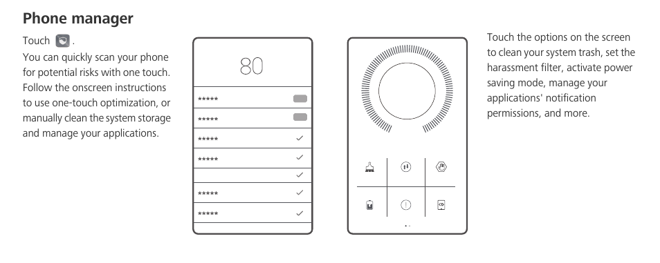 Phone manager | Huawei Mate 8 User Manual | Page 11 / 32