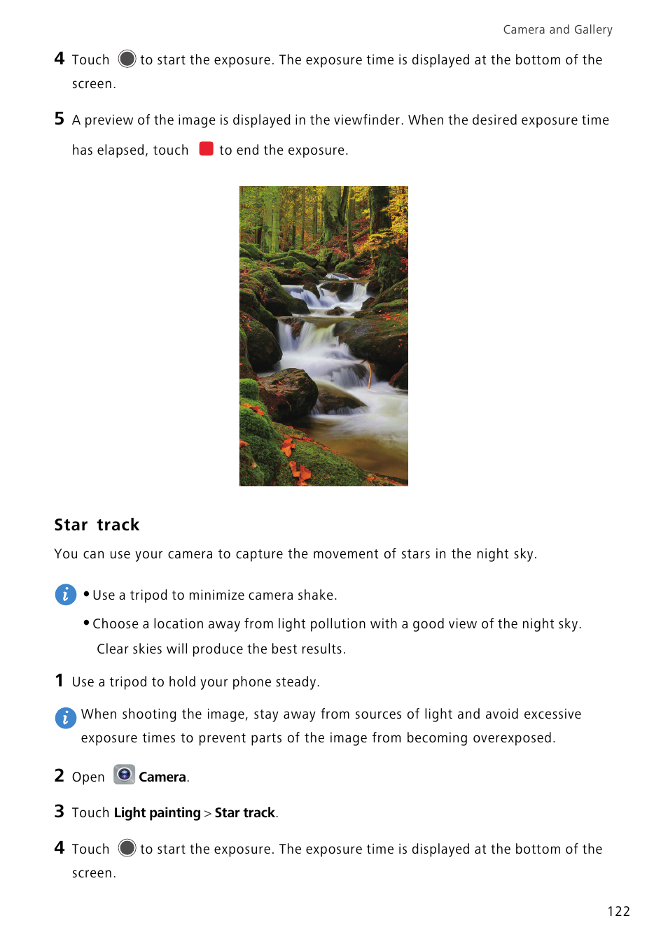 Star track | Huawei Mate 8 User Manual | Page 129 / 218