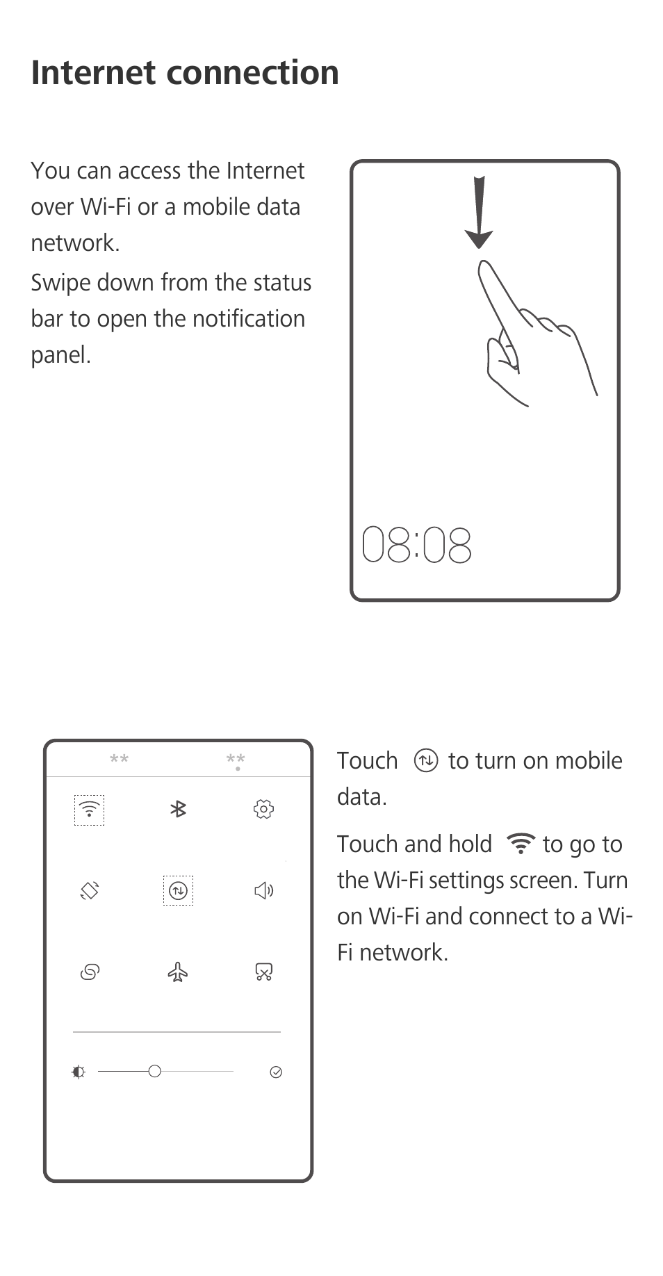 Internet connection | Huawei P9 User Manual | Page 9 / 32