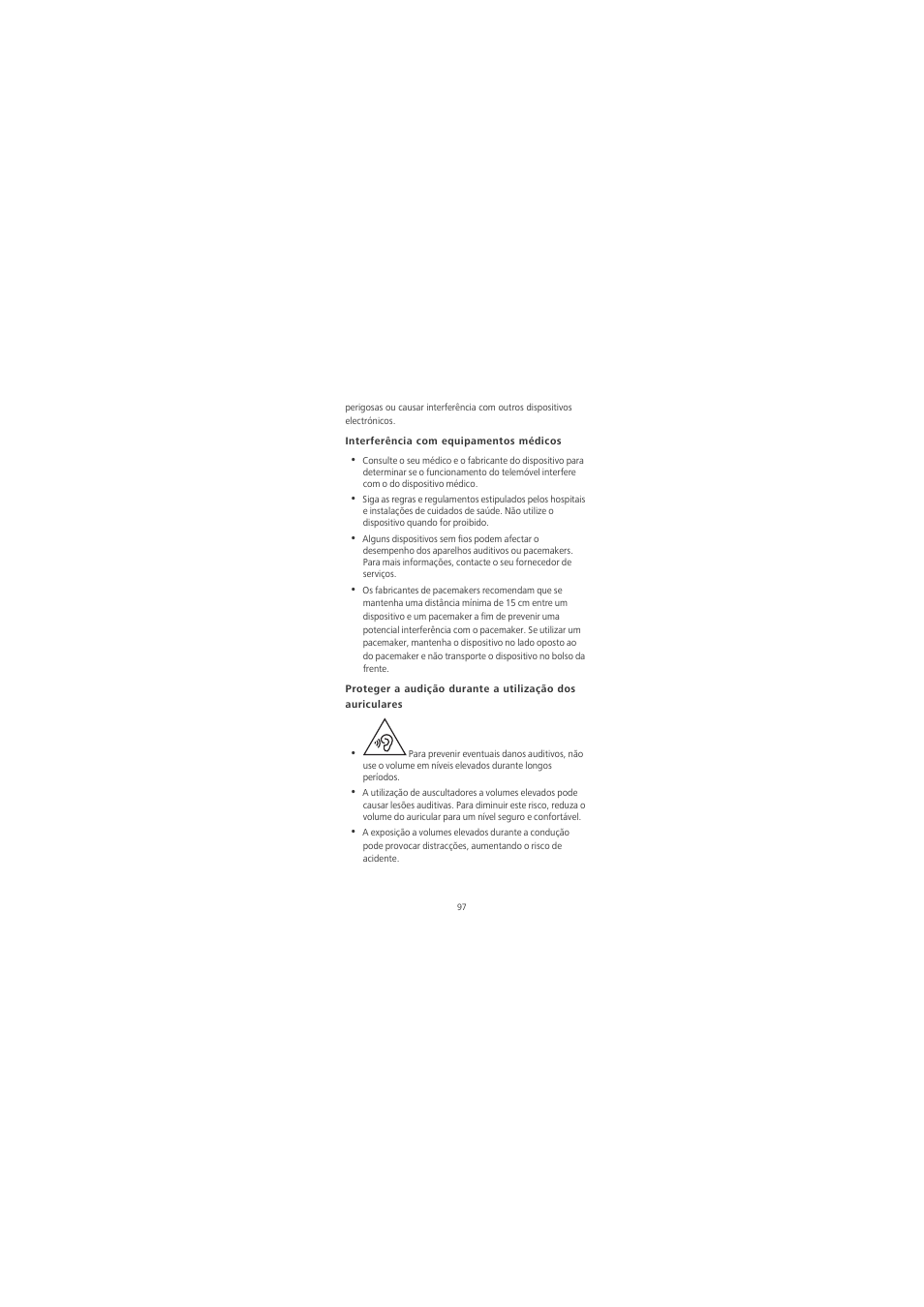 Interferência com equipamentos médicos | Huawei Honor 6X User Manual | Page 101 / 156