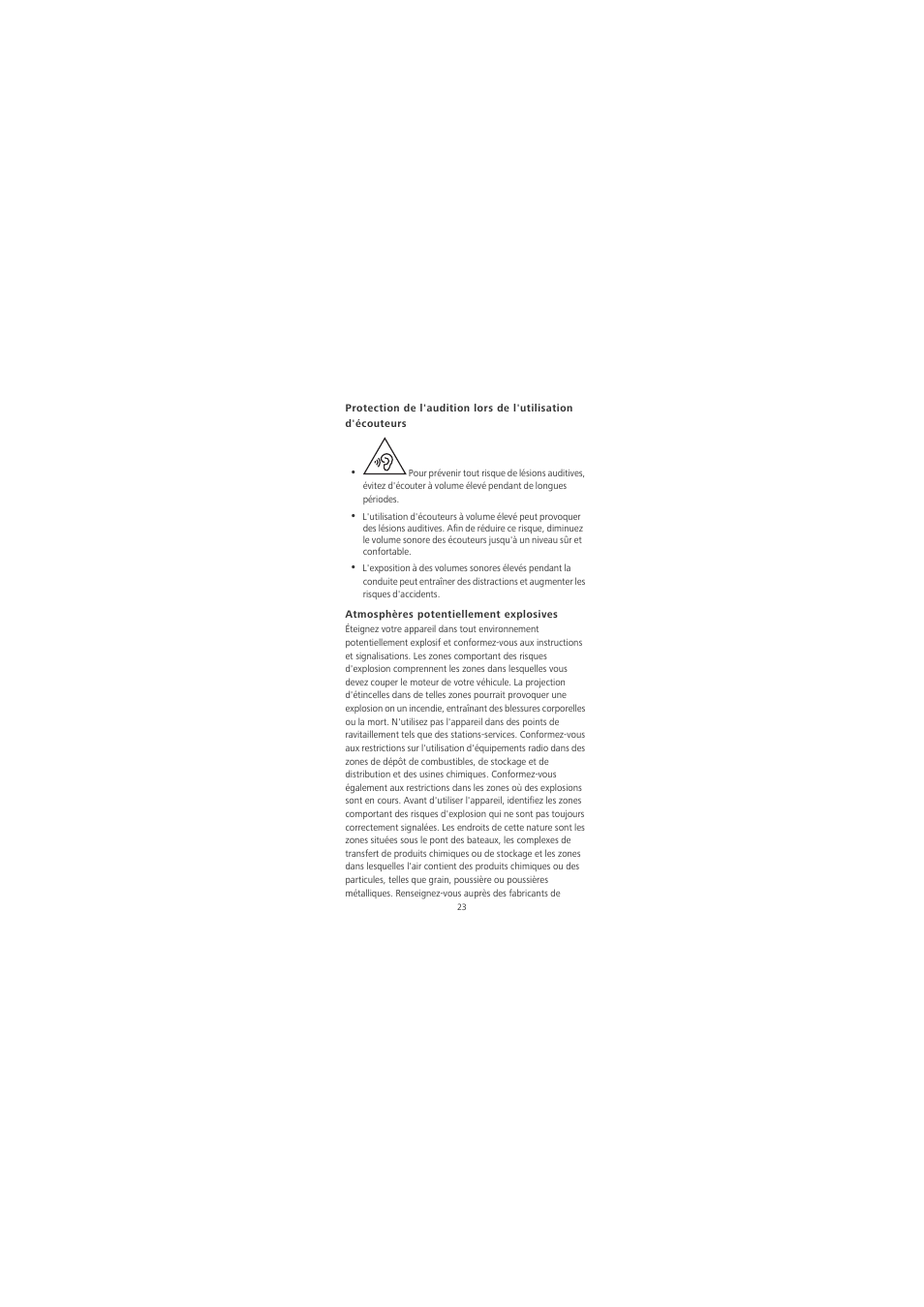 Atmosphères potentiellement explosives | Huawei Honor 6X User Manual | Page 27 / 156