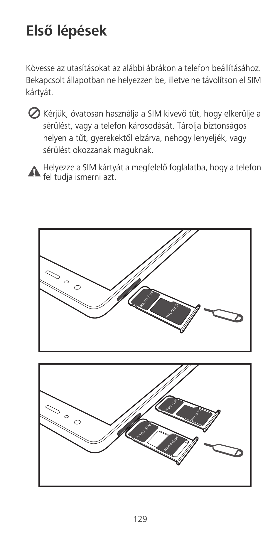 Első lépések | Huawei P9 User Manual | Page 133 / 198