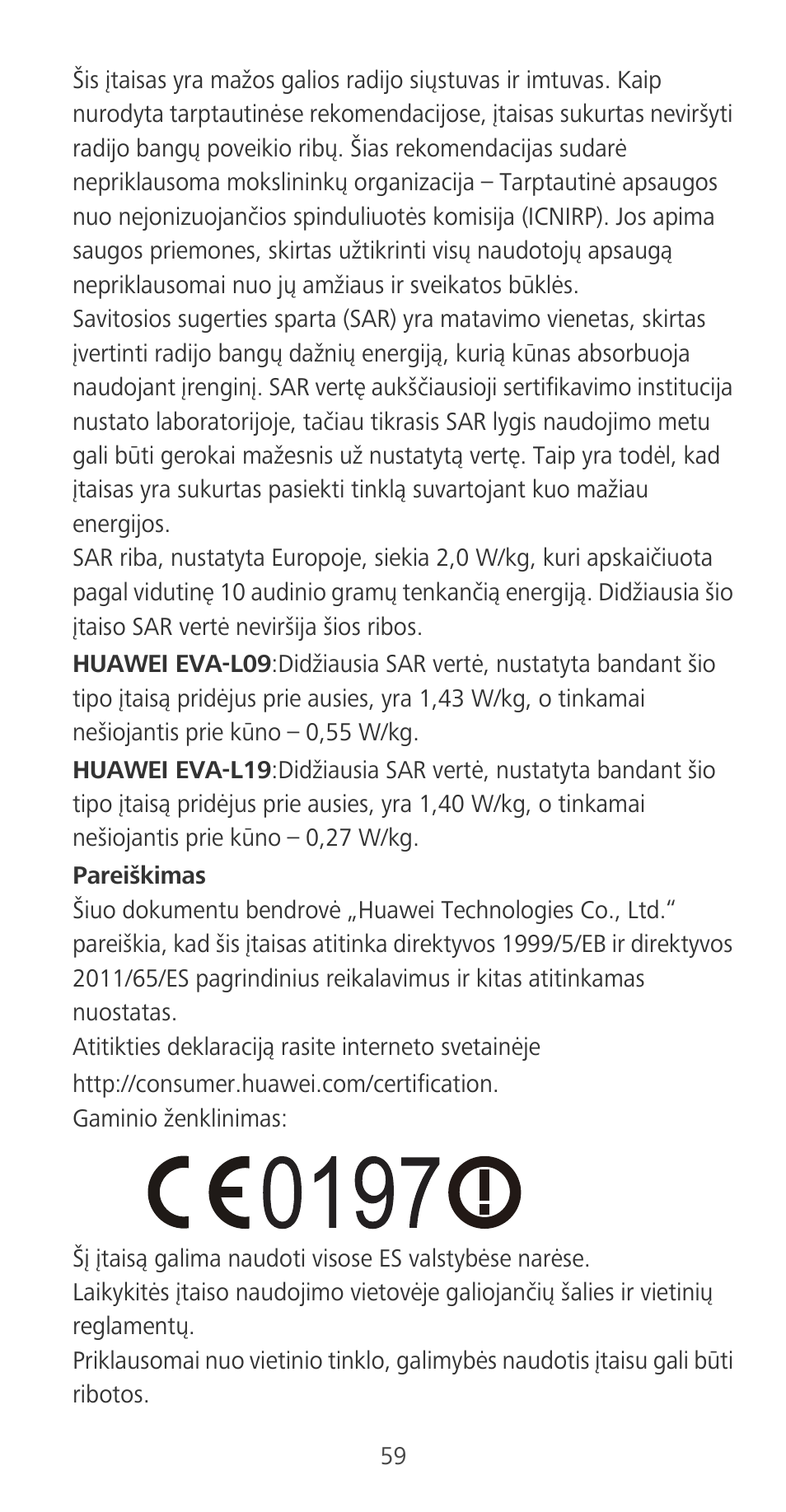 Huawei P9 User Manual | Page 63 / 198