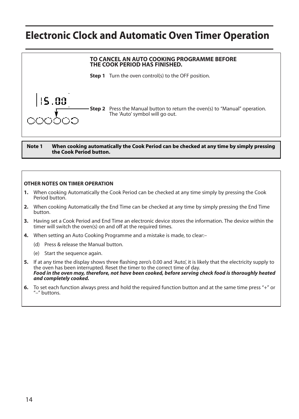 Creda S420E User Manual | Page 14 / 40