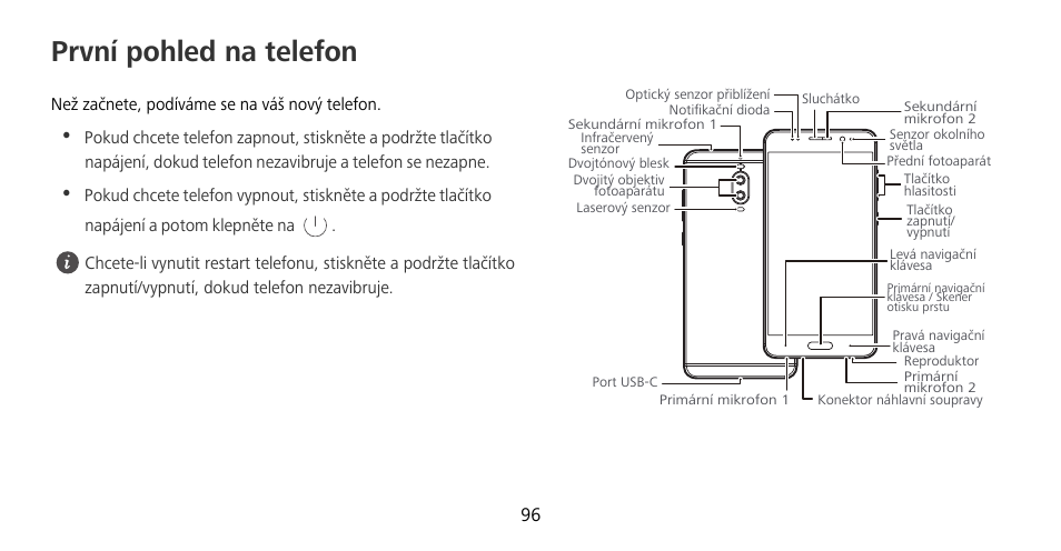 První pohled na telefon | Huawei Mate 9 Pro User Manual | Page 100 / 202