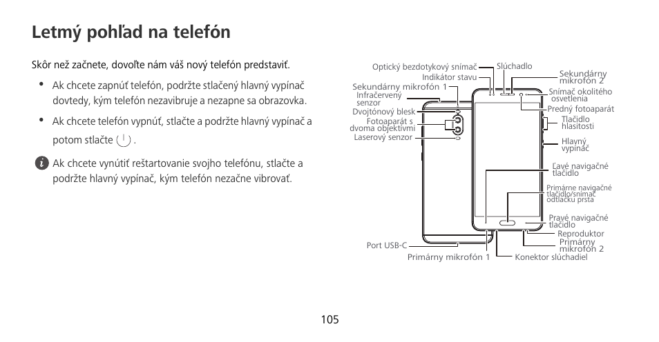 Letmý pohľad na telefón | Huawei Mate 9 Pro User Manual | Page 109 / 202