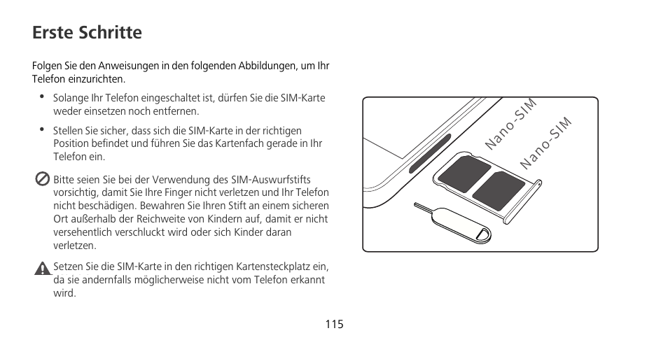 Erste schritte | Huawei Mate 9 Pro User Manual | Page 119 / 202