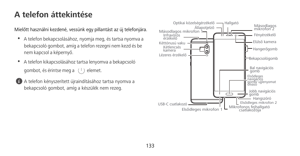 A telefon áttekintése | Huawei Mate 9 Pro User Manual | Page 137 / 202