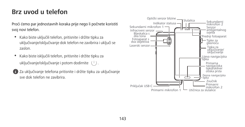 Brz uvod u telefon | Huawei Mate 9 Pro User Manual | Page 147 / 202