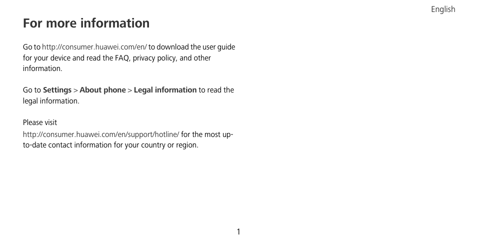 For more information | Huawei Mate 9 Pro User Manual | Page 5 / 202