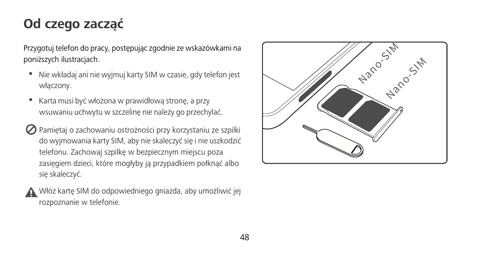 Od czego zacząć | Huawei Mate 9 Pro User Manual | Page 52 / 202