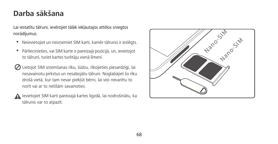 Darba sākšana | Huawei Mate 9 Pro User Manual | Page 72 / 202