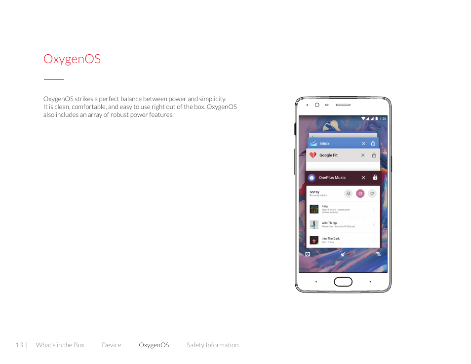 Oxygenos | One plus 3T User Manual | Page 13 / 37