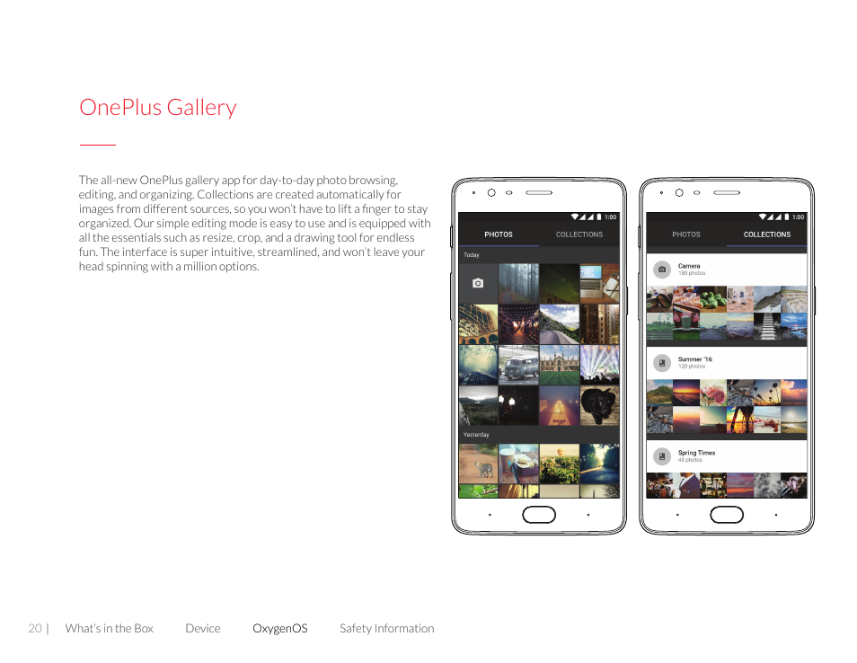 Oneplus gallery | One plus 3T User Manual | Page 20 / 37