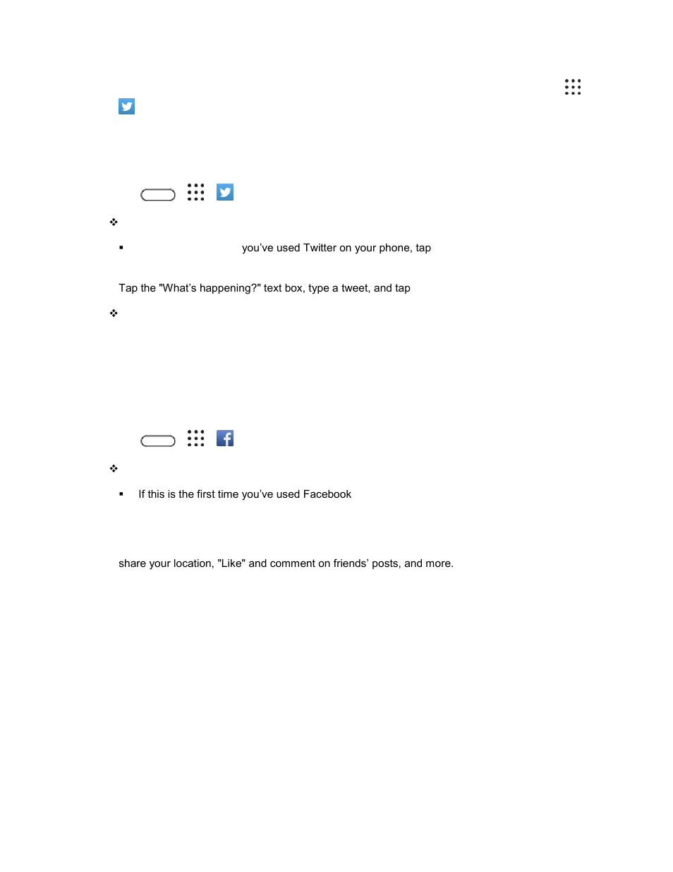 Facebook | HTC 10 Sprint User Manual | Page 147 / 260