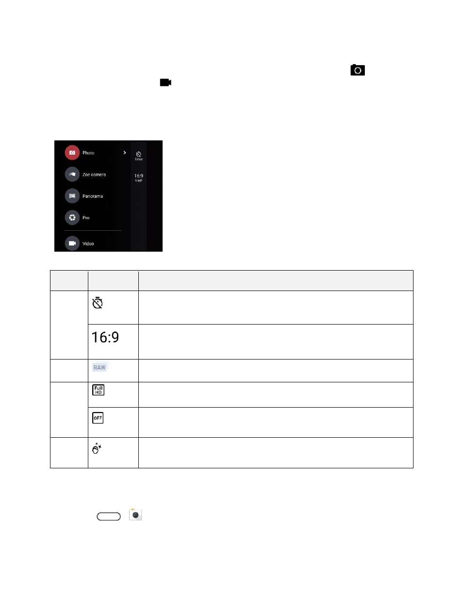 Capture mode settings, Set the photo quality and size | HTC 10 Sprint User Manual | Page 174 / 260