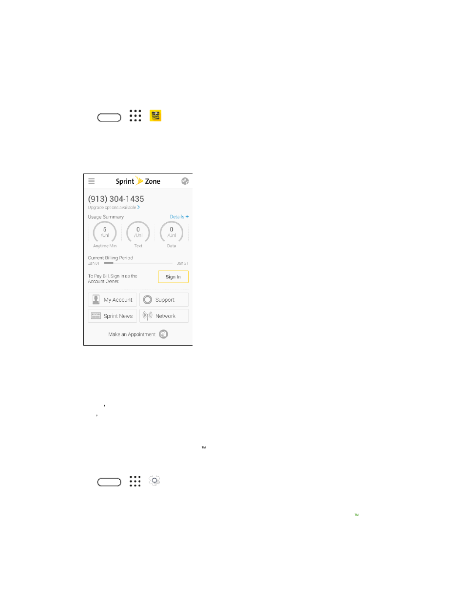 Sprint zone, Htc boomsound with dolby audio, Htc boomsound for speakers | HTC 10 Sprint User Manual | Page 208 / 260