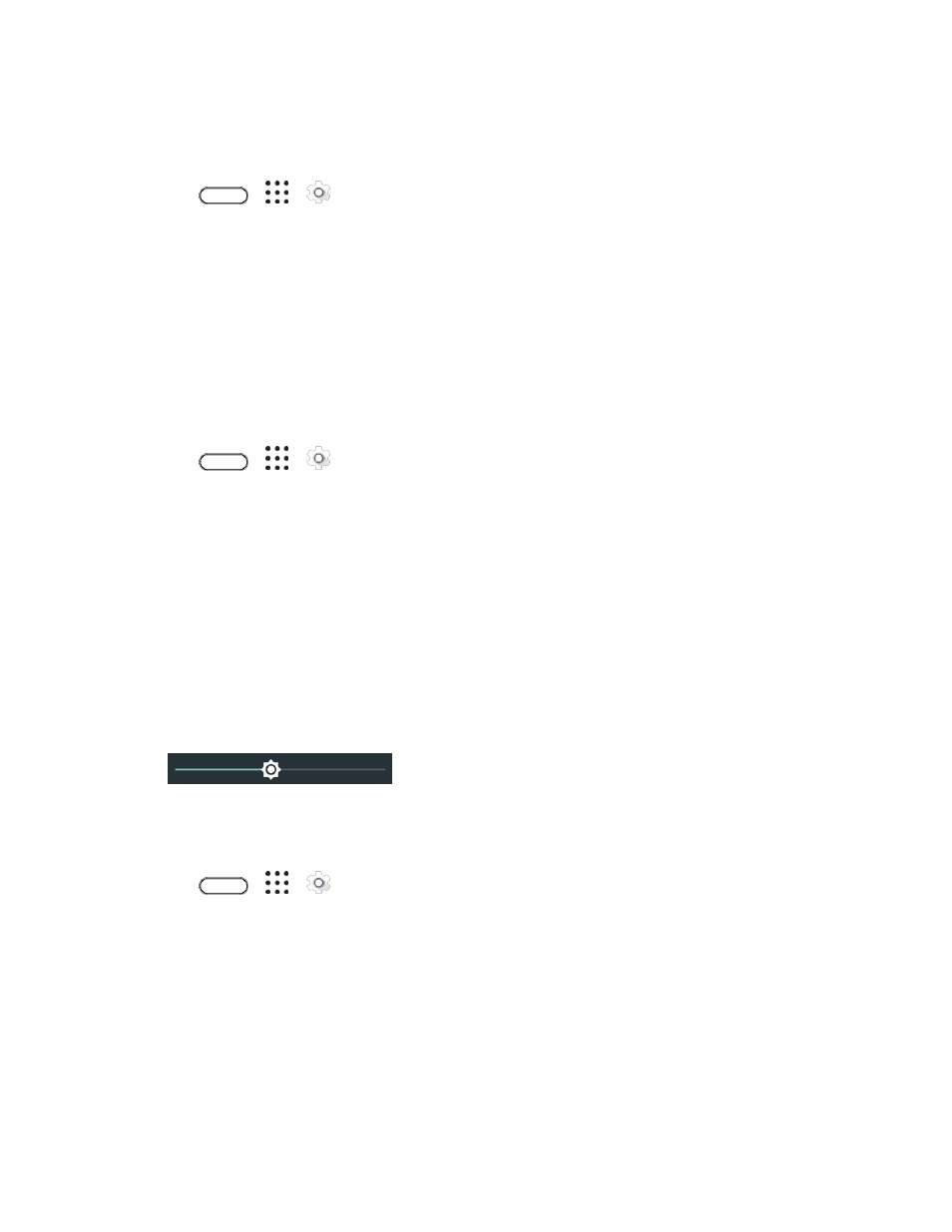 Brightness, Color temperature, Screen timeout (sleep) | HTC 10 Sprint User Manual | Page 215 / 260