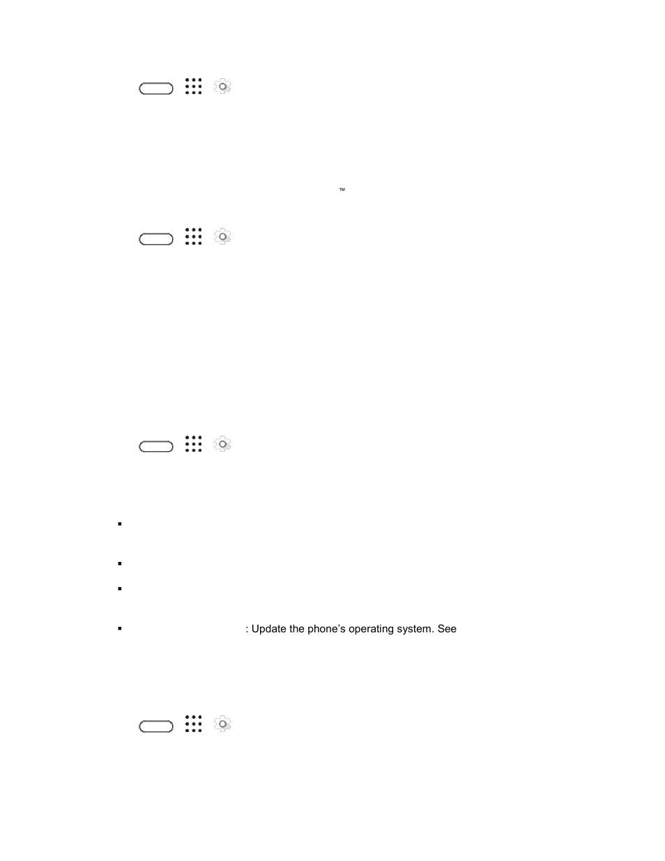 Printing, System updates, About phone | HTC 10 Sprint User Manual | Page 245 / 260