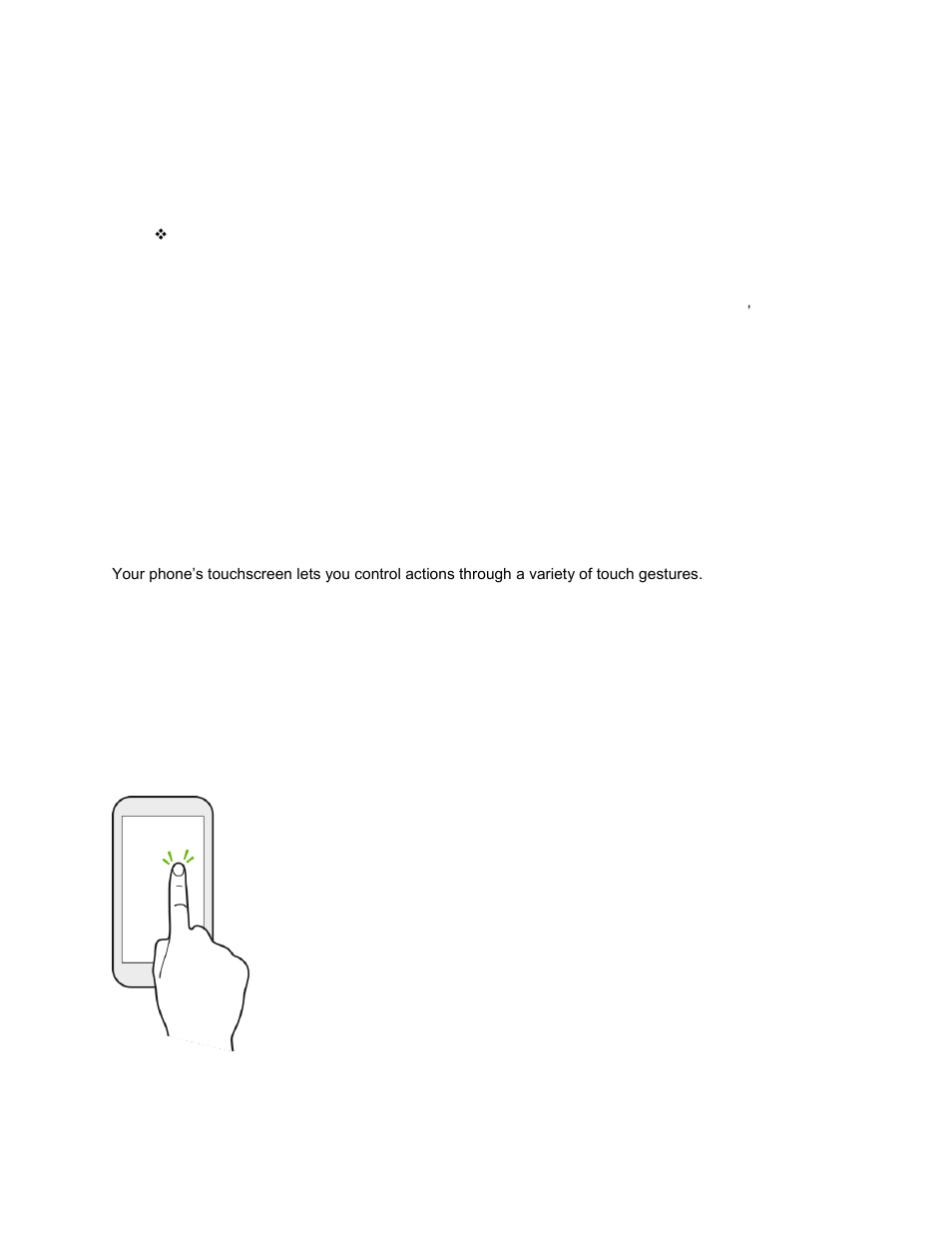 Use the touchscreen | HTC 10 Sprint User Manual | Page 27 / 260