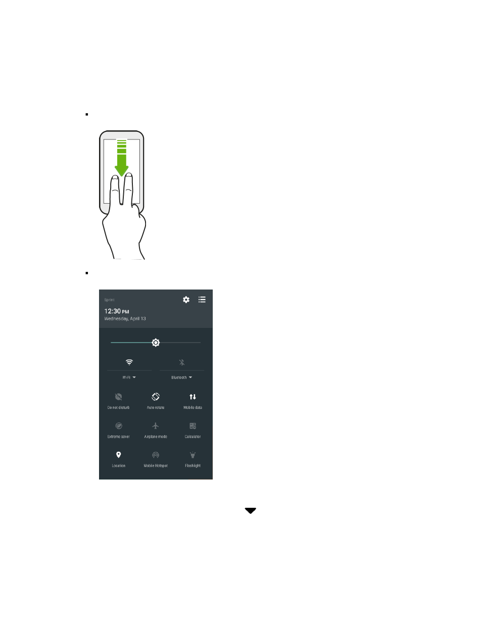 Using quick settings | HTC 10 Sprint User Manual | Page 40 / 260