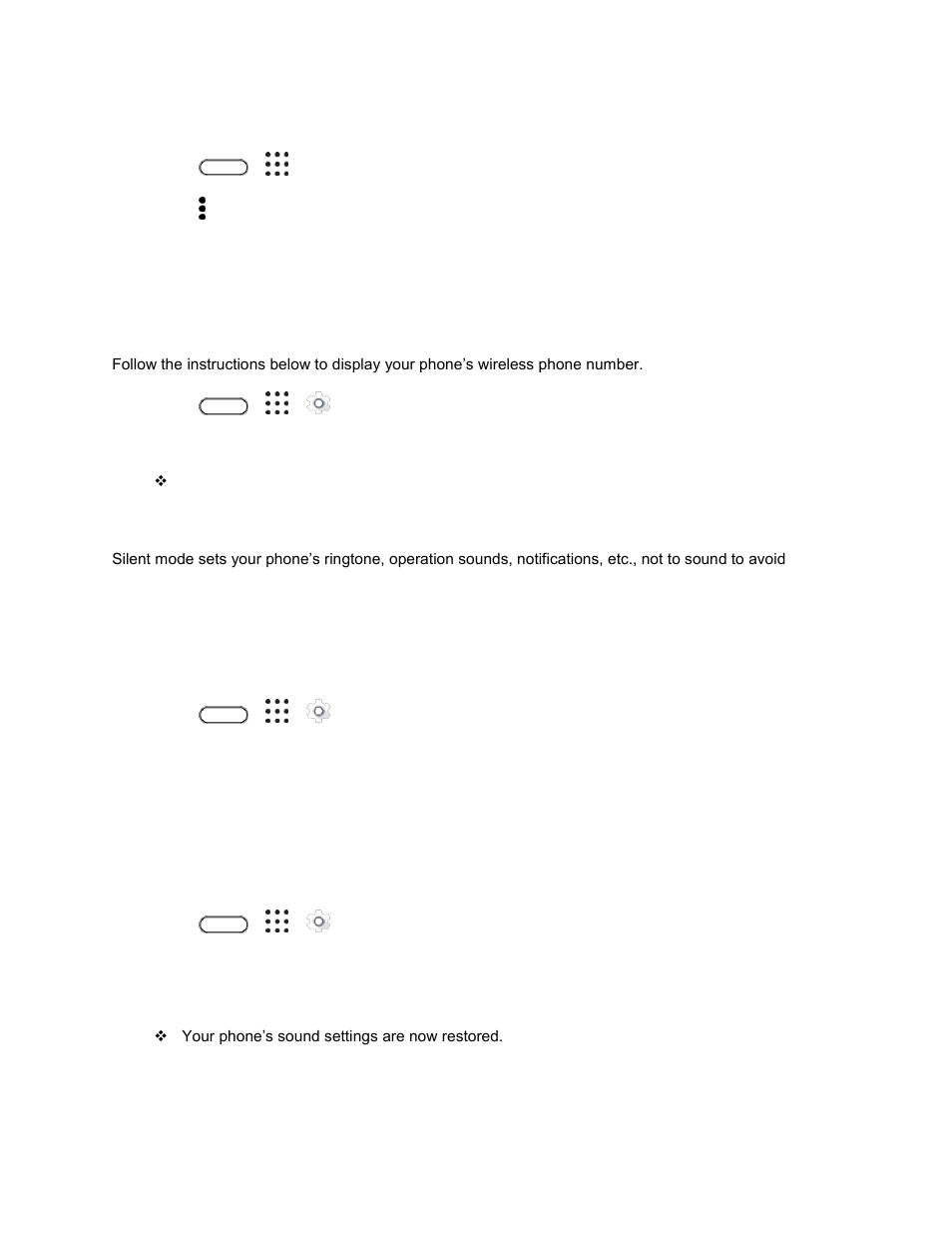Phone number, Silent mode | HTC 10 Sprint User Manual | Page 47 / 260
