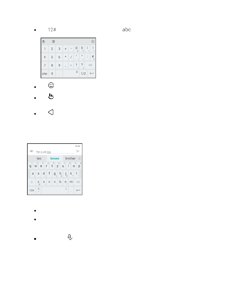 Enter text with word prediction, Enter text by voice | HTC 10 Sprint User Manual | Page 50 / 260