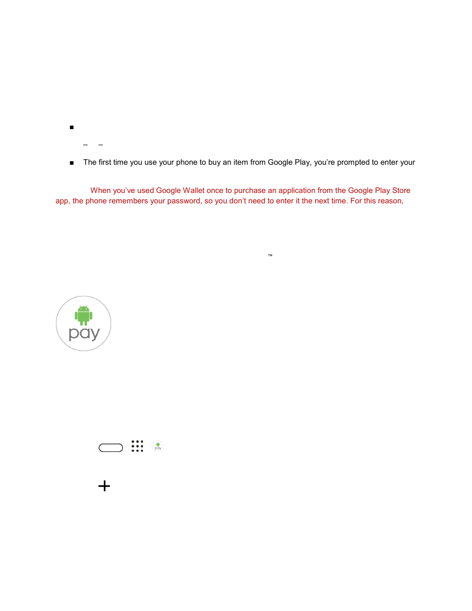 Google wallet, Android pay, Add a payment card | HTC 10 Sprint User Manual | Page 58 / 260