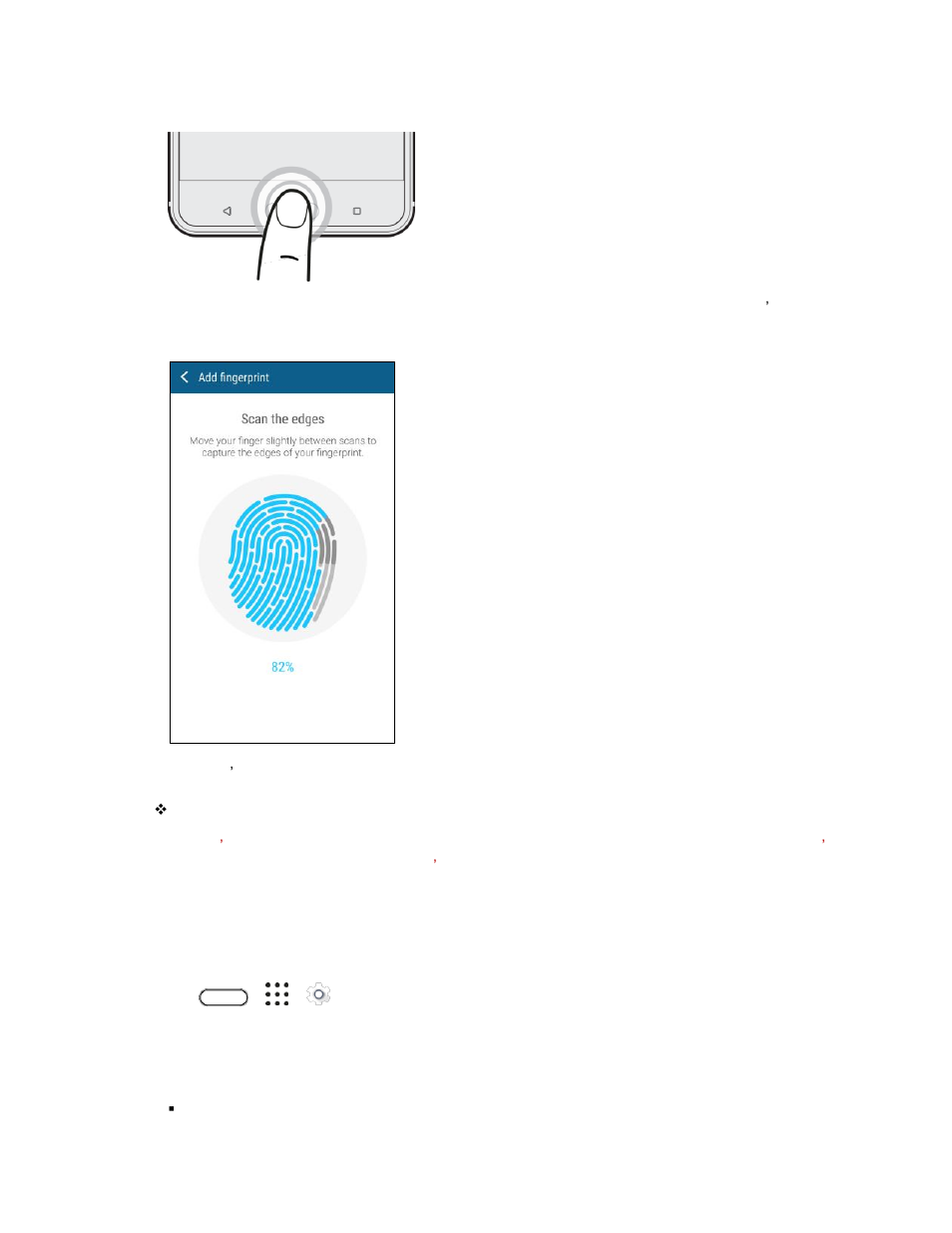 Add, remove, or edit fingerprints | HTC 10 Sprint User Manual | Page 60 / 260